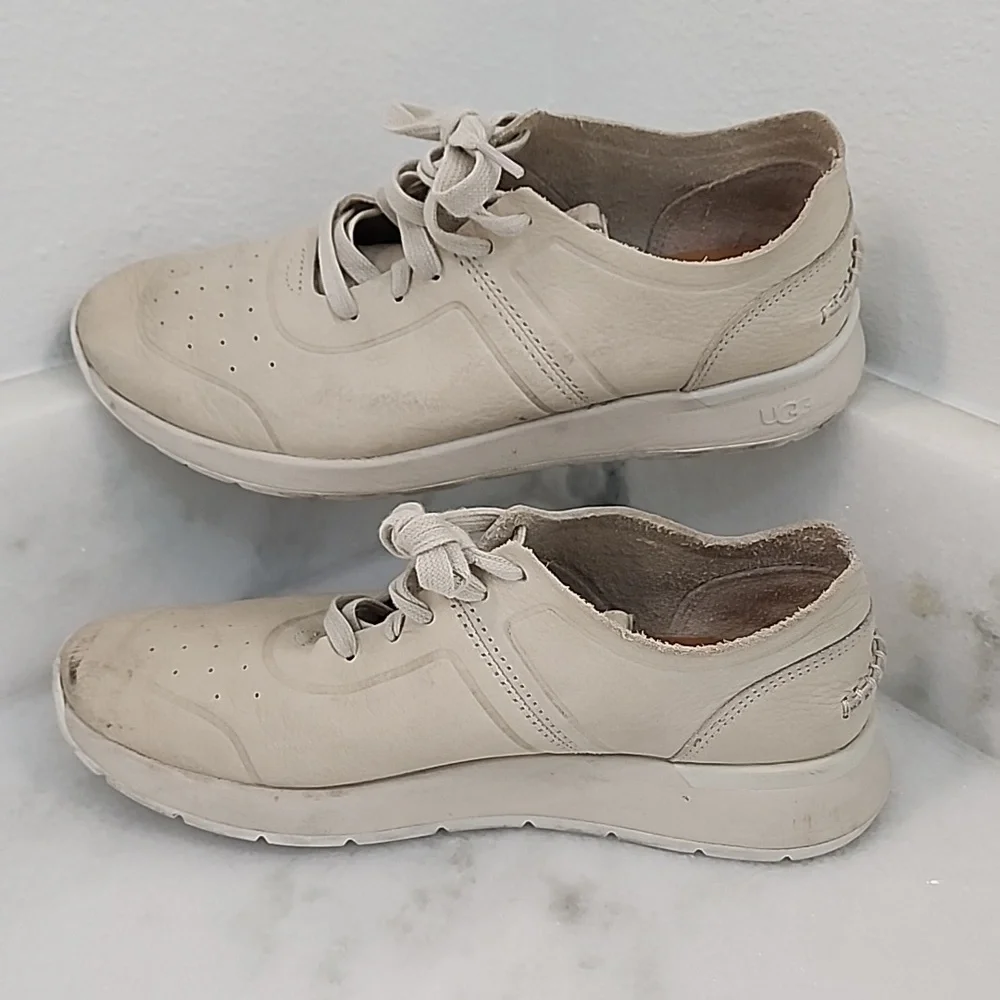 Ugg Womens Sneakers Adaleen Light Grey Cream Size 7